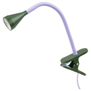 IKEA NÄVLINGE LED clamp spotlight Lilac / Dark Green, Ikea Outlet | 4750ARVKH