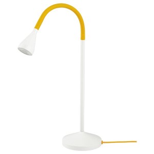 IKEA NÄVLINGE LED desk lamp, yellow/white, Ikea Outlet | 2785FVNLC