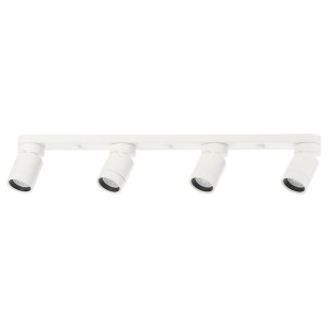 IKEA NYMÅNE Ceiling light with 4 spotlights, white, Ikea Outlet | 4386EOMAH