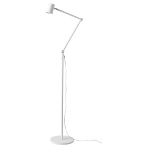 IKEA NYMÅNE Floor/reading lamp, white, Ikea Outlet | 1386FDGWO