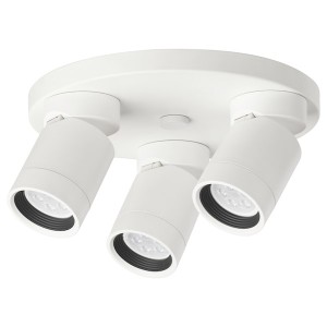 IKEA NYMÅNE ceiling spotlight with 3 lights, white, Ikea Outlet | 7894EBHPQ