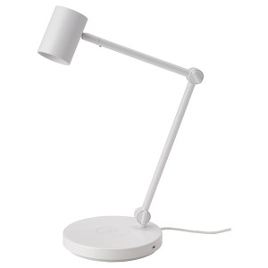 IKEA NYMÅNE work lamp with wireless charging White, Ikea Outlet | 8637NSRIQ