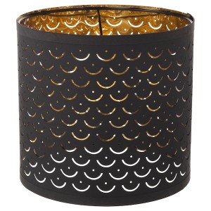 IKEA NYMÖ Lamp shade, black, brass color, 9 in, Ikea Outlet | 8742PUIEN