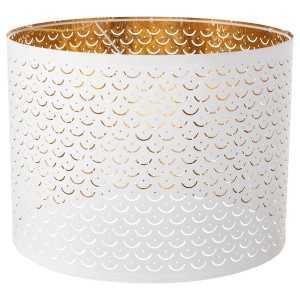 IKEA NYMÖ Lamp shade, brass color, 17 in White, Ikea Outlet | 6497SDGYO