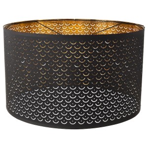 IKEA NYMÖ lamp shade, black/brass color, 23 in, Ikea Outlet | 9146HKRCM