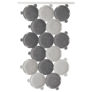 IKEA ODDLAUG Sound absorbing panel, gray, Ikea Outlet | 6381FBIXG