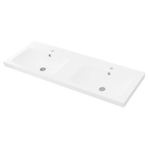 IKEA ODENSVIK double bowl sink, 56 1/4x19 1/4x2 3/8 in, Ikea Outlet | 5847KXFHI