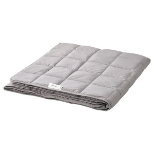 IKEA ODONVIDE weighted blanket, 17.6 lb, Twin Dark Gray / Light Warm, Ikea Outlet | 7259XHMPG