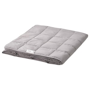 IKEA ODONVIDE weighted blanket, 22.1 lb, Twin Dark Gray / Light Warm, Ikea Outlet | 7326JMQOH