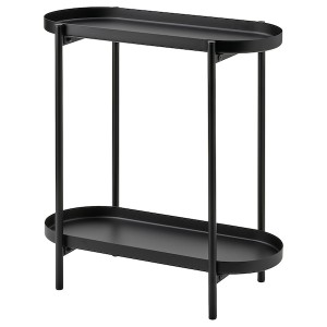 IKEA OLIVBLAD plant stand, indoor/outdoor, 22 in Black, Ikea Outlet | 6492ZRBJY