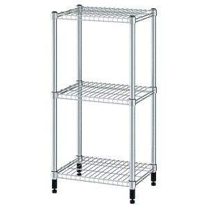 IKEA OMAR Shelf unit, galvanized, Width: 18 1/8 in, Ikea Outlet | 5604TCAOH