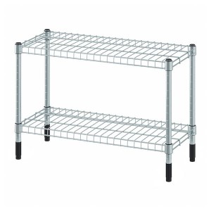 IKEA OMAR shelf unit, galvanized, 23 5/8x9 7/8x15 3/4 in, Ikea Outlet | 5342KMDAV