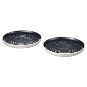 IKEA OMBONAD side plate, dark gray, 8 in, 2 pack, Ikea Outlet | 8624XBANZ