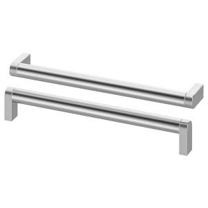 IKEA ORRNÄS handle, stainless steel color, 93/16 in, 2 pack, Ikea Outlet | 0679CTXGA