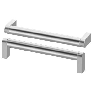 IKEA ORRNÄS handle, stainless steel color, 611/16 in, 2 pack, Ikea Outlet | 8426VNFXC
