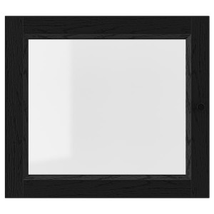 IKEA OXBERG Glass door, 15 3/4x13 3/4 in Black Oak Effect, Ikea Outlet | 3509OVCBH
