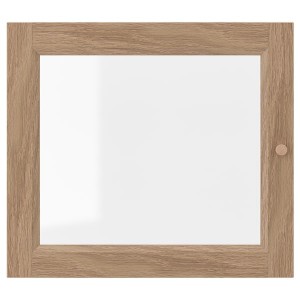 IKEA OXBERG Glass door, 15 3/4x13 3/4 in Oak Effect, Ikea Outlet | 4687GRHZN
