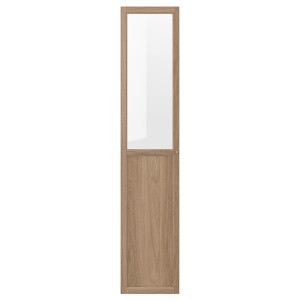 IKEA OXBERG Panel/glass door, 15 3/4x75 5/8 in Oak Effect, Ikea Outlet | 7152JFCGW