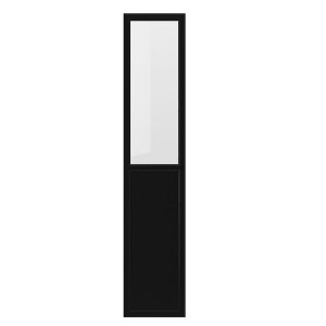 IKEA OXBERG Panel/glass door, 15 3/4x75 5/8 in Black Oak Effect, Ikea Outlet | 8573EKWIL