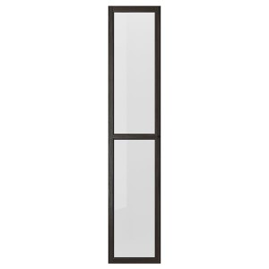 IKEA OXBERG glass door, 15 3/4x75 5/8 in Dark Brown Oak Effect, Ikea Outlet | 3951WLEJH