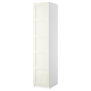 IKEA PAX / BERGSBO wardrobe combination, white/white, 19 5/8x23 5/8x93 1/8 in, Ikea Outlet | 1265AODUR