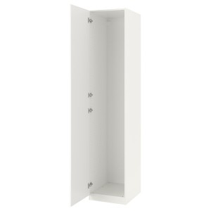 IKEA PAX / FARDAL wardrobe combination, white/high-gloss/white, 19 5/8x14 5/8x93 1/8 in, Ikea Outlet | 0589XKYIH
