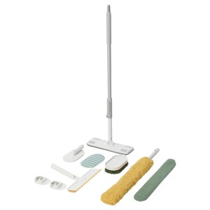 IKEA PEPPRIG cleaning set Blue / Yellow, Ikea Outlet | 2063FZMBX