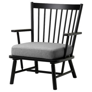 IKEA PERSBOL armchair Black / Tibbleby Beige / Gray, Ikea Outlet | 2914GFWKP