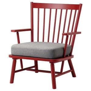 IKEA PERSBOL armchair Brown / Red / Tibbleby Beige / Gray, Ikea Outlet | 8691JHEZX