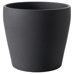 IKEA PERSILLADE plant pot, dark gray, 7 ½ in, Ikea Outlet | 1698OELUT