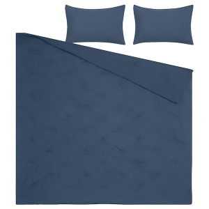 IKEA PIGGTISTEL comforter set, Full/Queen Dark Blue, Ikea Outlet | 0517AVOJW