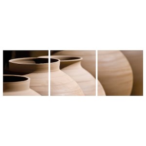 IKEA PJÄTTERYD picture, 22x22 in, 3 pack Pottery In A Row, Ikea Outlet | 2983VEUXA
