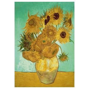 IKEA PJÄTTERYD picture, 27 ½x39 ¼ in Vase With Twelve Sunflowers, Ikea Outlet | 7408JYURQ