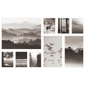 IKEA PJÄTTERYD picture, set of 9, in nature, 70 ½x44 in, Ikea Outlet | 0685TUZPS