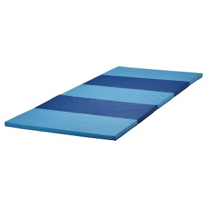IKEA PLUFSIG folding gym mat, 30 3/4x72 7/8 in Blue, Ikea Outlet | 5029CLYOV