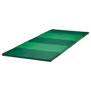 IKEA PLUFSIG folding gym mat, 30 3/4x72 7/8 in Green, Ikea Outlet | 5623XFEQP
