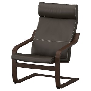 IKEA POÄNG armchair Brown / Glose Dark Brown, Ikea Outlet | 9130LVQHY