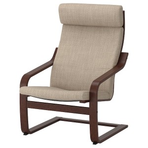 IKEA POÄNG armchair Brown / Hillared Beige, Ikea Outlet | 8021HYTLQ