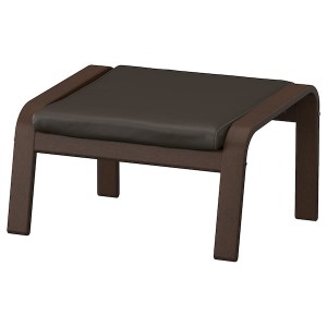 IKEA POÄNG ottoman Brown / Glose Dark Brown, Ikea Outlet | 1329ZRYBH