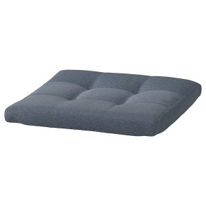 IKEA POÄNG ottoman cushion, 21 5/8x19 5/8 in Gunnared Blue, Ikea Outlet | 0659OVHND