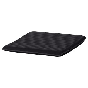 IKEA POÄNG ottoman cushion , 21 5/8x23 1/4 in Knisa Black, Ikea Outlet | 2578UGTEQ