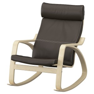 IKEA POÄNG rocking chair, birch veneer/Glose dark brown Birch Veneer / Glose Dark Brown, Ikea Outlet | 1806QIUKD