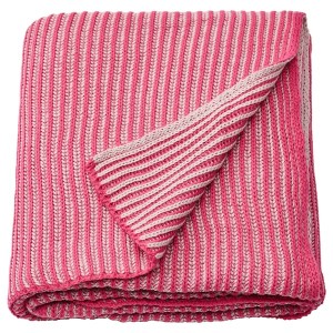 IKEA PRAKTFJÄRIL throw, 51x67 in Pink, Ikea Outlet | 8054KUQFC