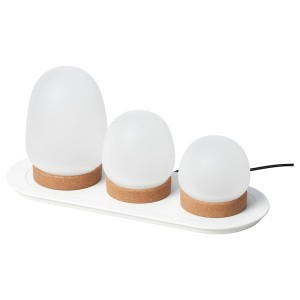IKEA PRAKTSPIREA 4-piece LED decorative lighting set, with charging tray, Ikea Outlet | 6907ZKRUV