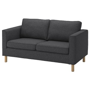 IKEA PÄRUP cover for loveseat Gunnared Dark Gray, Ikea Outlet | 7216YMEWV