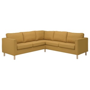 IKEA PÄRUP cover for sectional, Vissle yellow-brown Vissle Yellow / Brown, Ikea Outlet | 0743WNAET