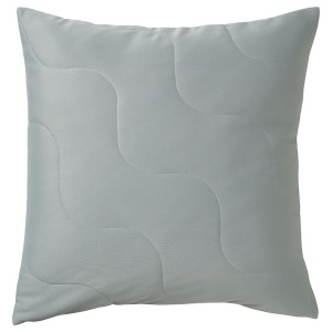 IKEA PUCKELMAL cushion cover, light gray-turquoise, 20x20 in, Ikea Outlet | 8530FAZOK