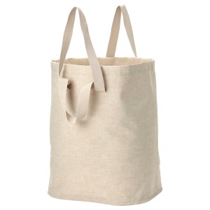 IKEA PURRPINGLA laundry bag, beige, 26 gallon, Ikea Outlet | 2601OARZD