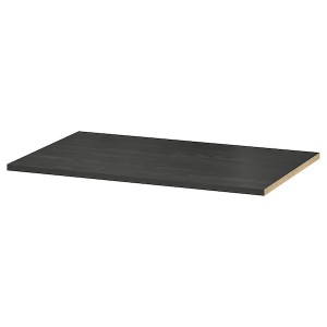 IKEA RAKKESTAD Shelf, black-brown, Ikea Outlet | 2386XTDGH