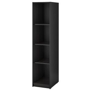 IKEA RAKKESTAD open wardrobe, black-brown, 15 3/8x69 1/4 in, Ikea Outlet | 3984VLZFY